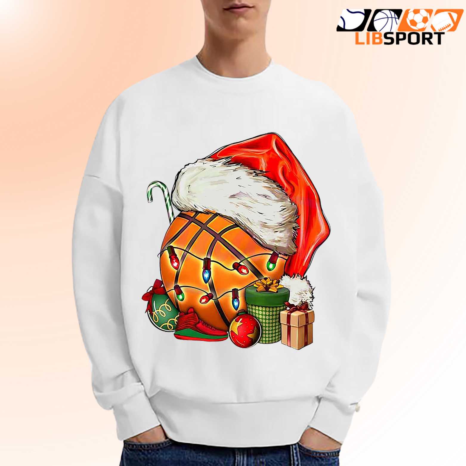 Christmas Basketball T Shirt, Santa Hat Holiday Tee, Streetwear Graphic Unisex Shirt